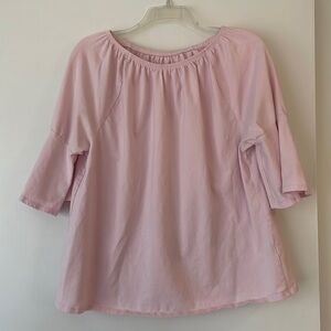Pink bell sleeved top